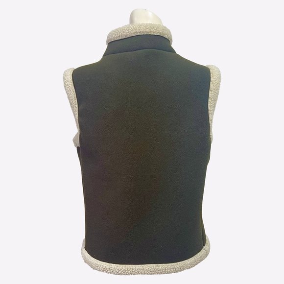 Rare Vintage 90s, R&R Faux Suede Sherpa Vest- Size M - Picture 3 of 15
